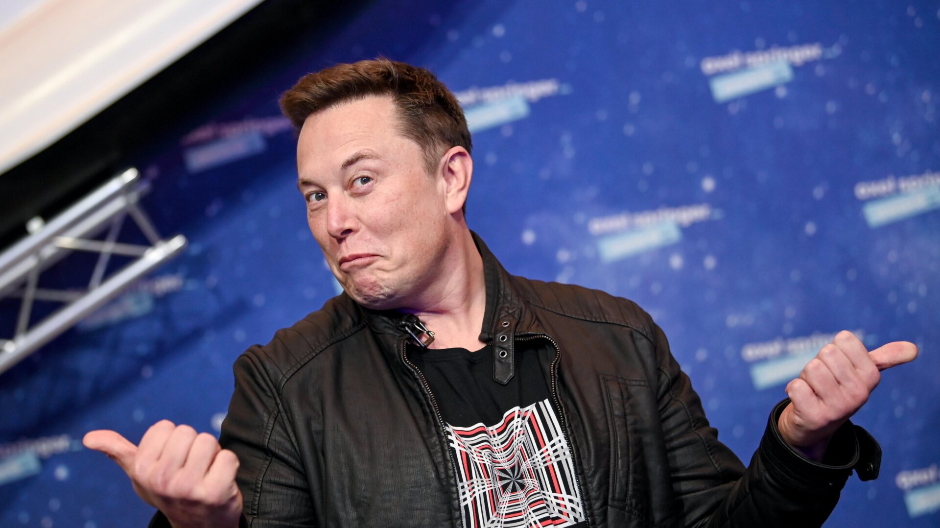 SpaceX owner and Tesla CEO Elon Musk poses on the red carpet of the Axel Springer Award 2020 on December 01, 2020 in Berlin, Germany.
