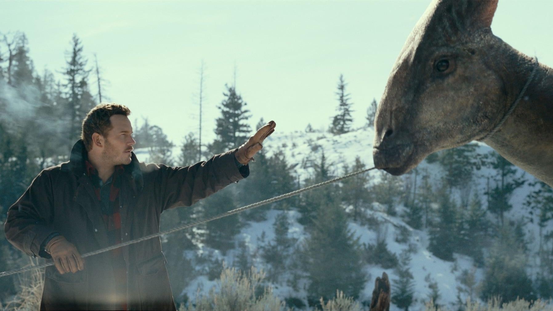 The trailers make it look like there’s a lot of snow stuff in this movie. This is one of maybe two scenes.