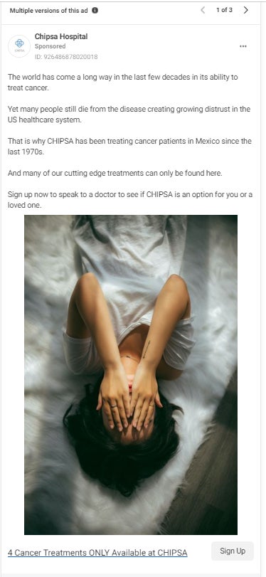 There is a reason most of CHIPSA’s “treatments” aren’t offered other places. 
