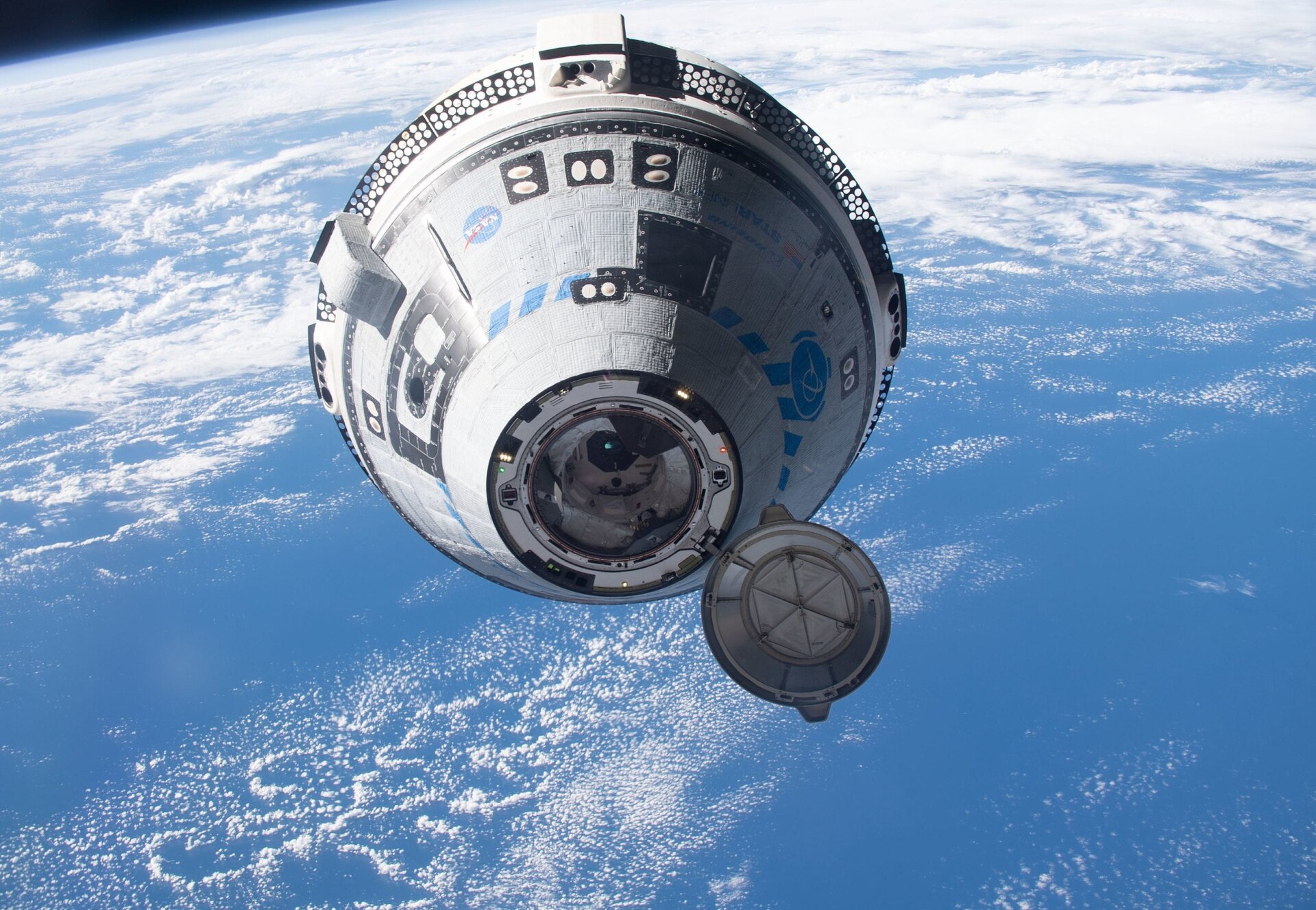 Boeing’s Starliner approaching the ISS during the company’s OFT-2 mission in May 2022.