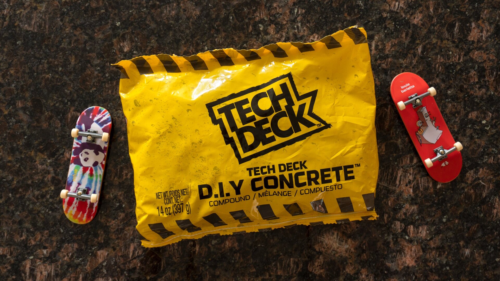 The dry D.I.Y. Concrete compound comes in a sealed bag, but you’ll eventually want to find a resealable container for it.