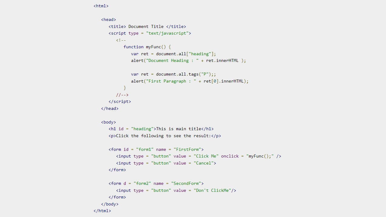 Screenshot: TutorialsPoint