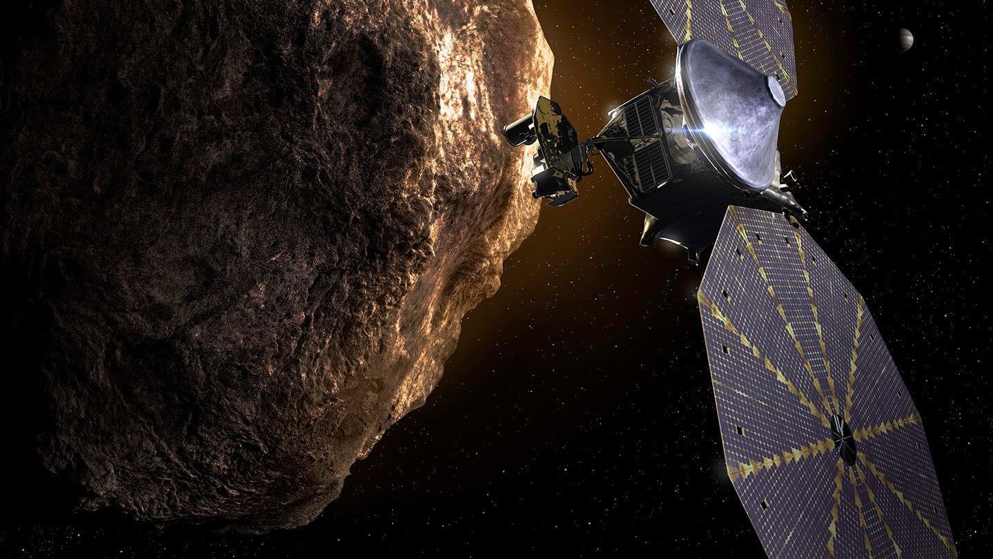 The Lucy spacecraft will be the first to visit the Trojan asteroids.