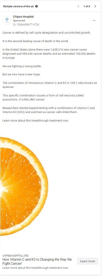 There is no evidence that Apatone, or high dose vitamin C, can cure cancer on its own. No largescale, controlled, clinical trials of the treatment have demonstrated significant effects.