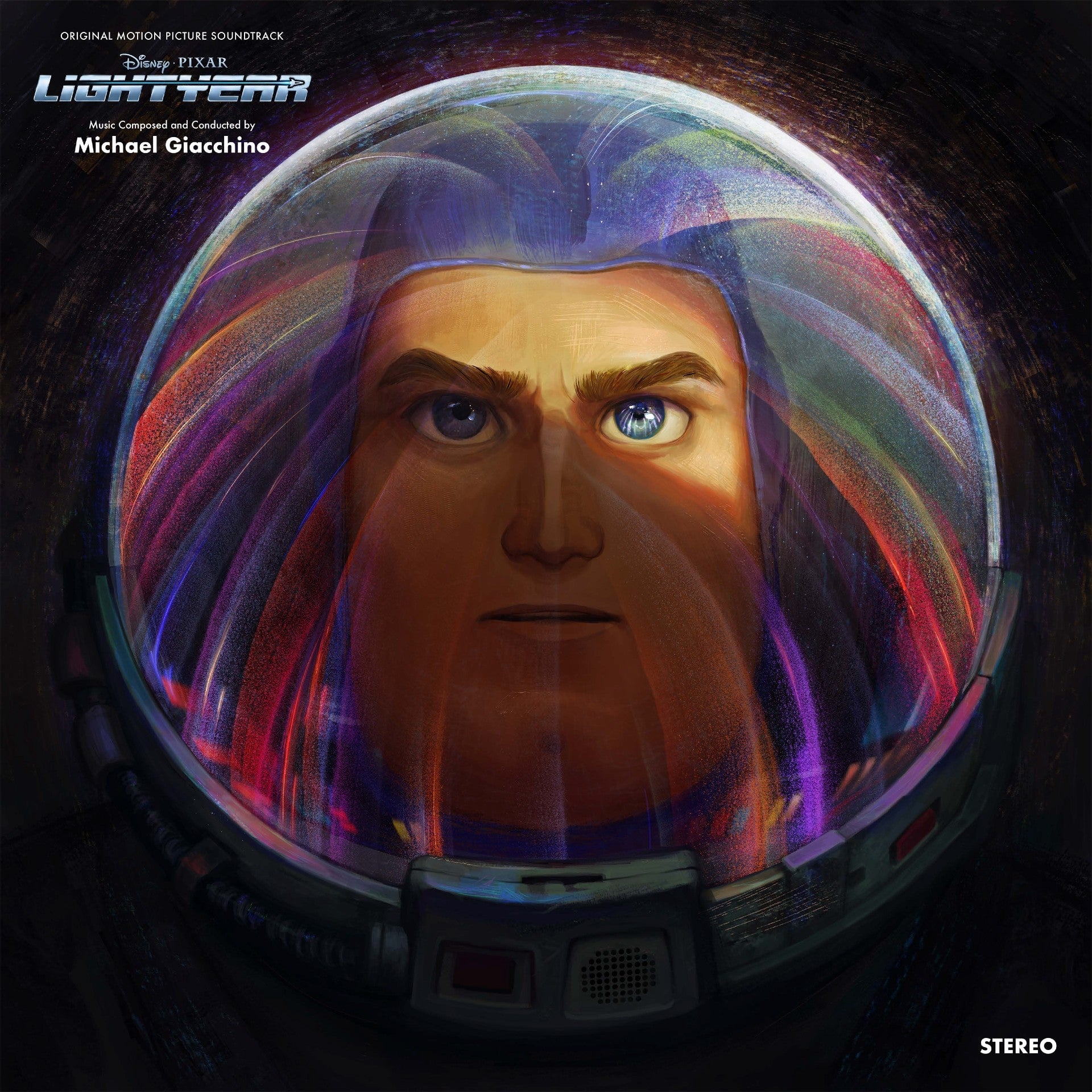 Mondo’s vinyl for Lightyear with art by Devin Elle Kurtz