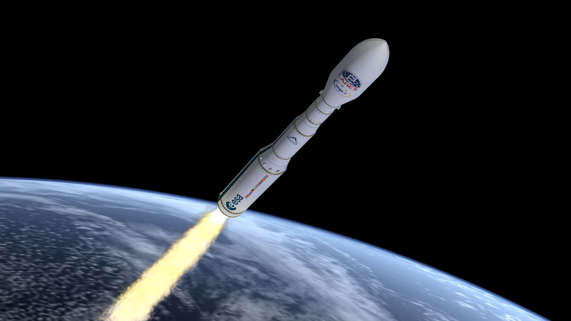 Artist’s impression of Vega-C during launch. 