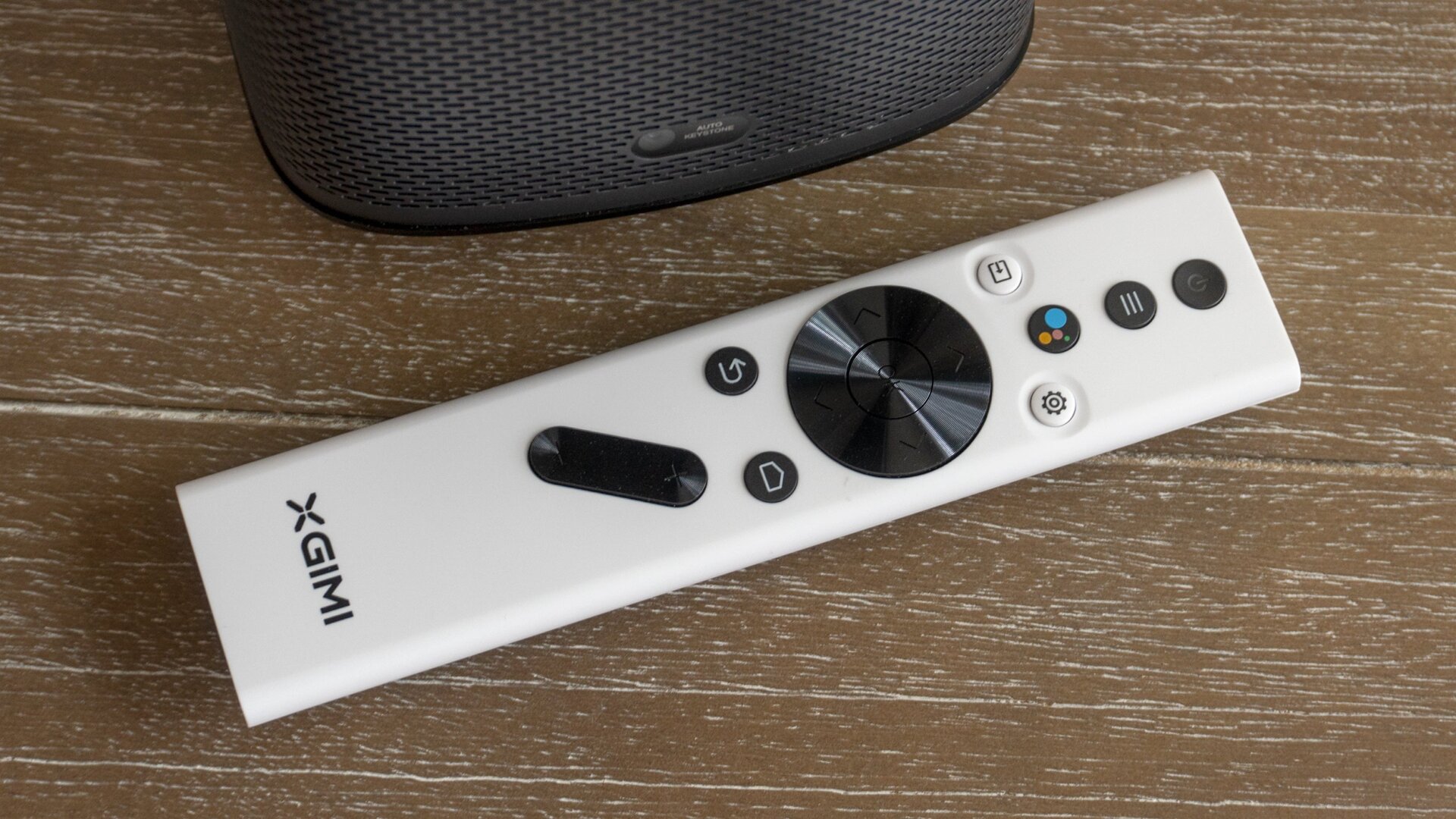 The remote included with the XGIMI Halo+ is an all plastic affair, but gets the job done.