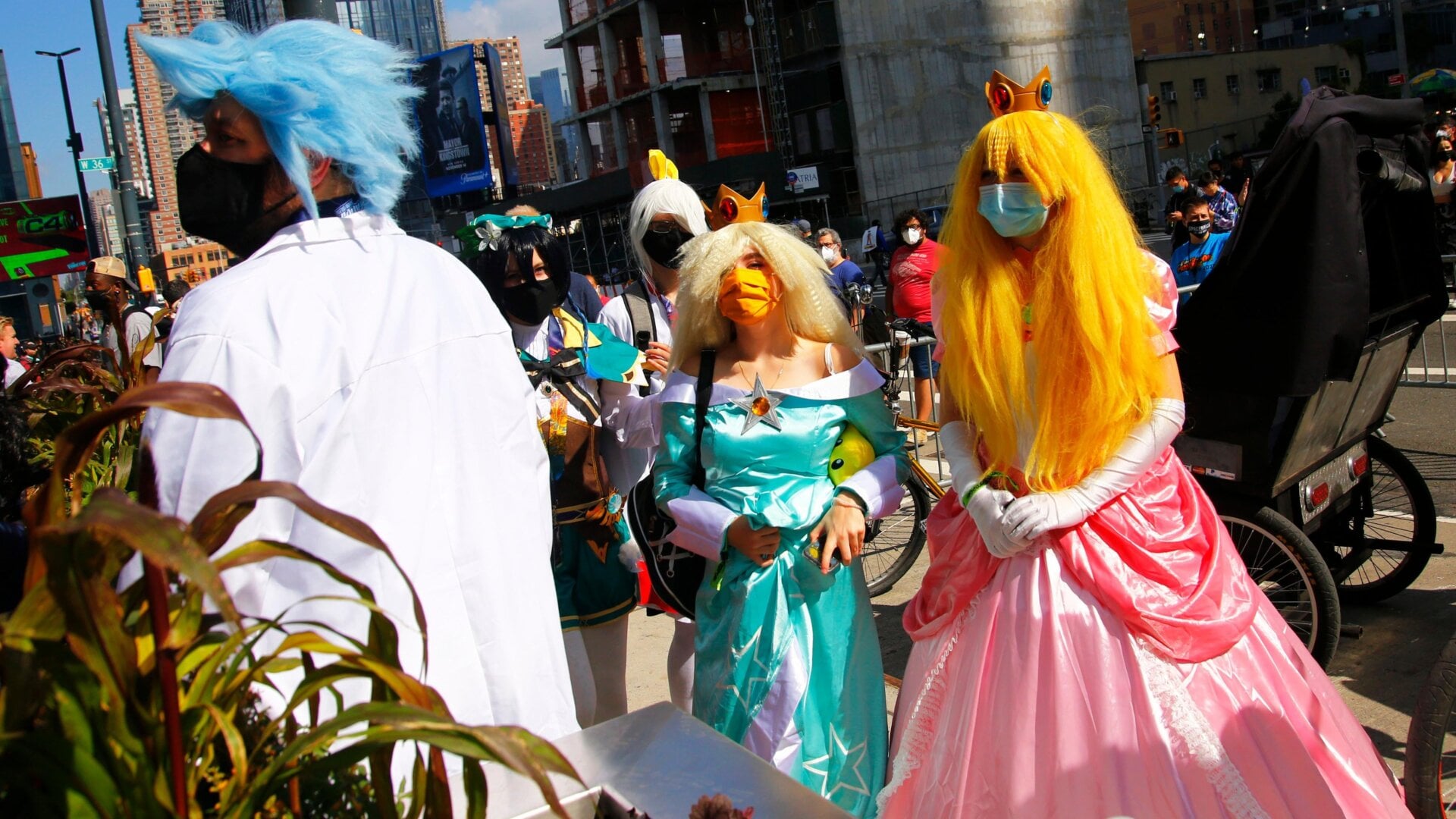 Masked cosplayers at last year’s New York Comic-Con.