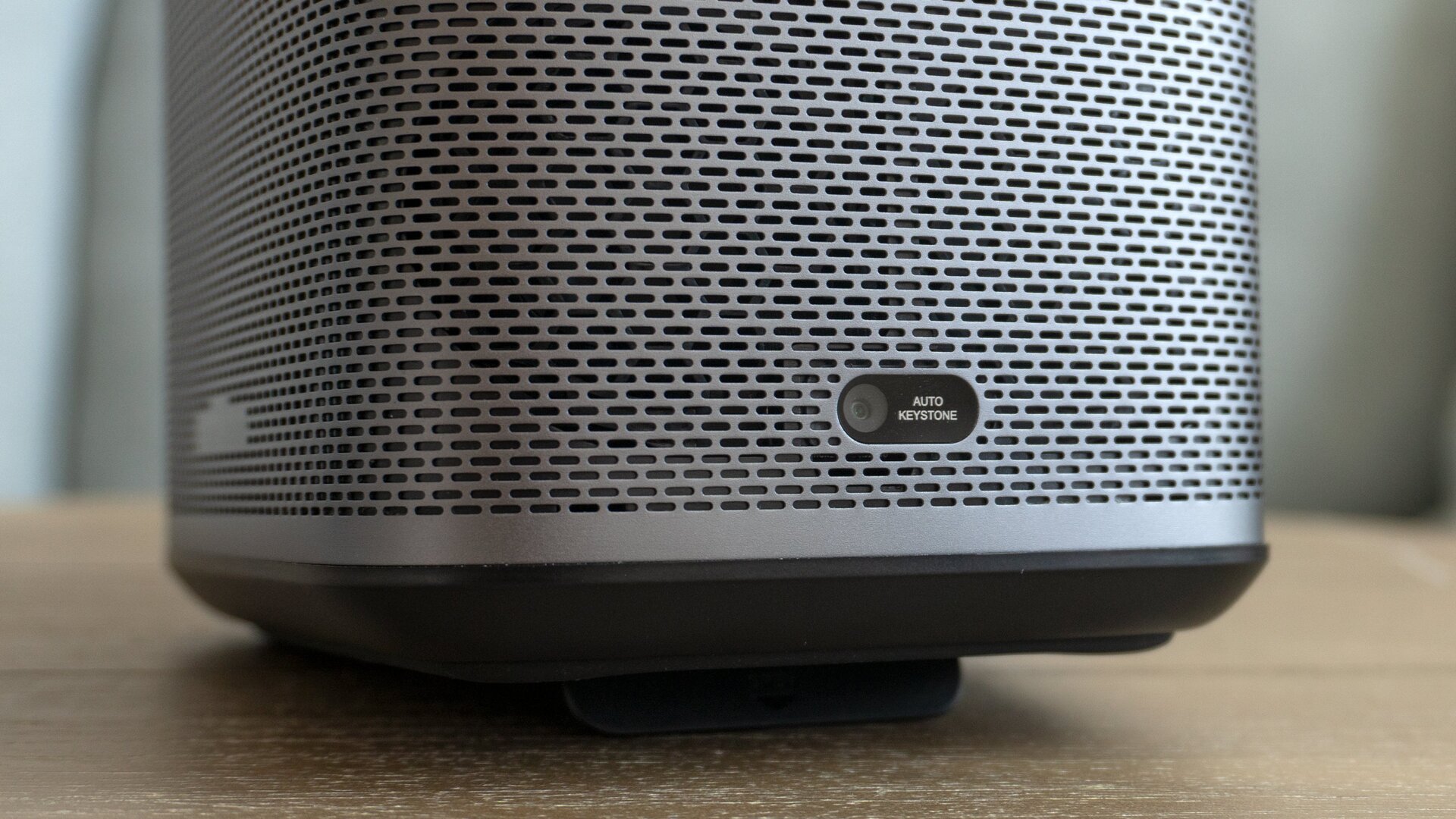 A small camera on the front allows the XGIMI Halo+ to autofocus, make keystone adjustments, and even reposition the projected image to avoid obstacles on a wall.