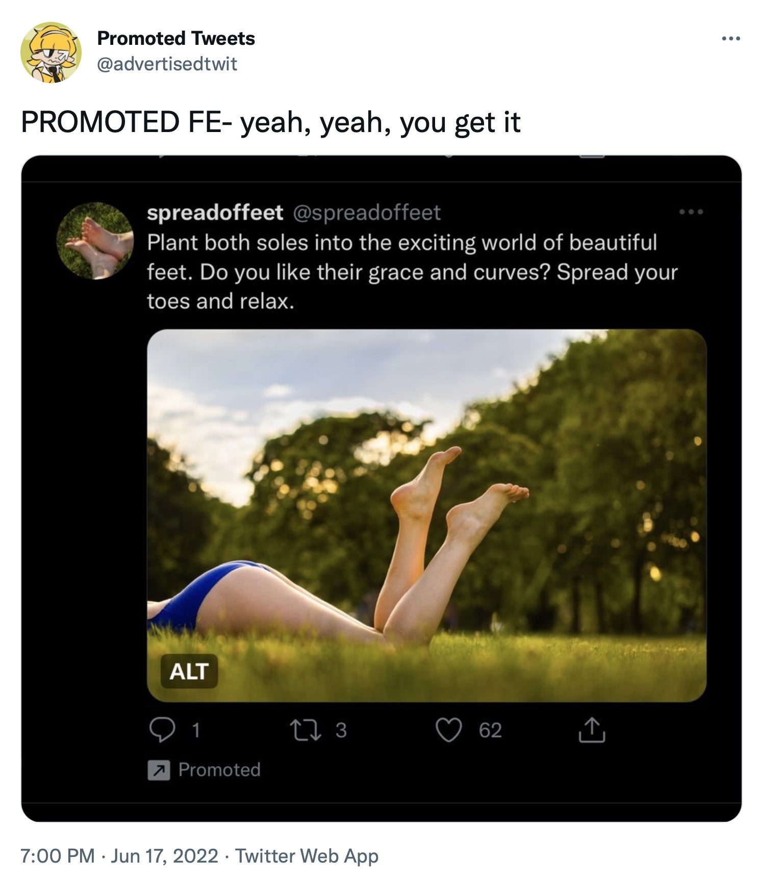 Is this foot dirty talk?