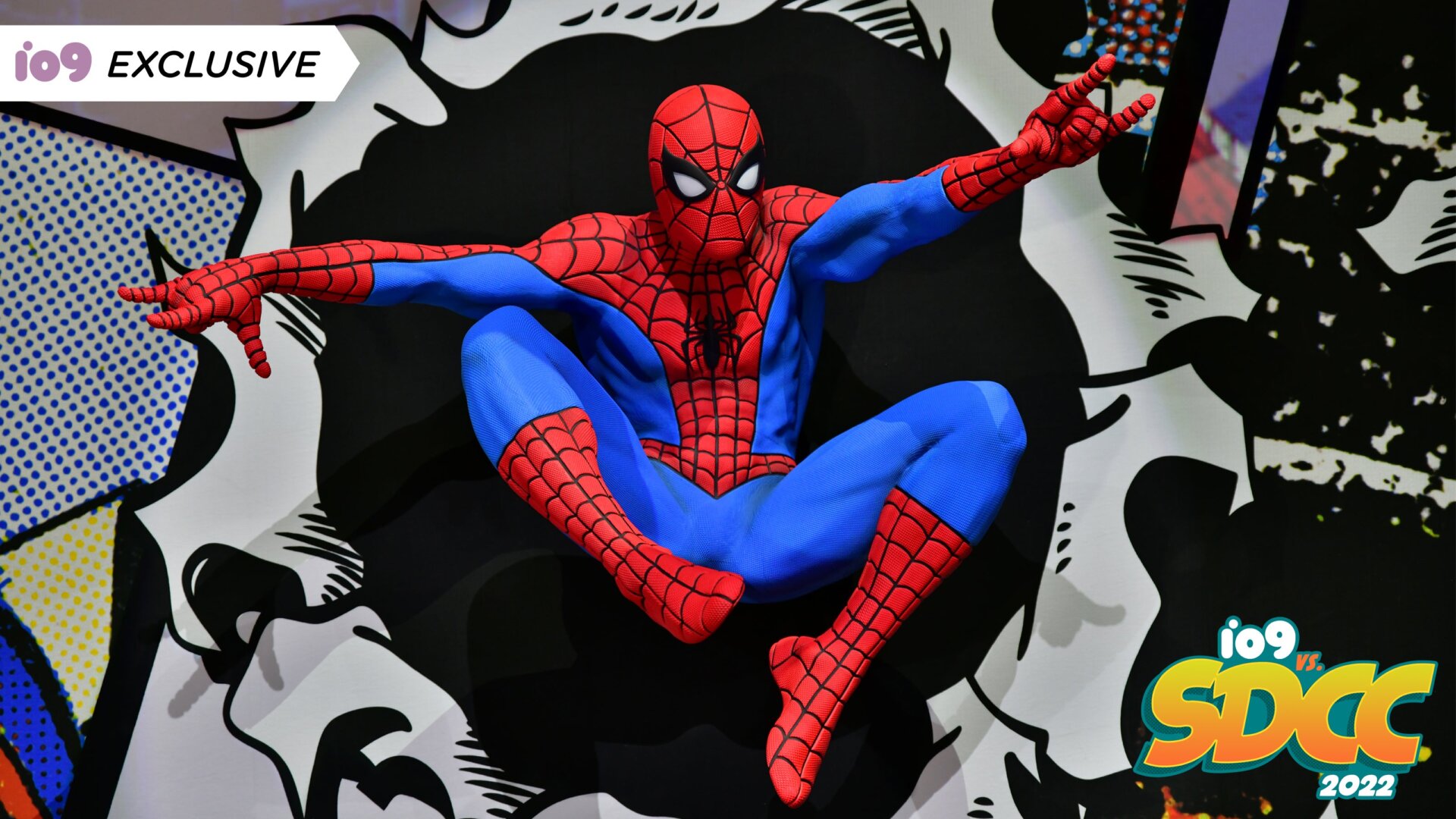 A general view of the atmosphere during Media Preview day at the exclusive installation commemorating Spider-Man’s 60th anniversary at San Diego’s Comic-Con Museum on June 30, 2022 in San Diego, California.