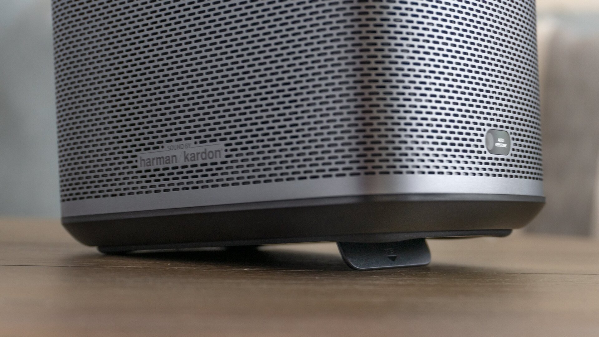 The XGIMI Halo+ includes a small flip-out support stand on the bottom that slightly raises the front of the projector.