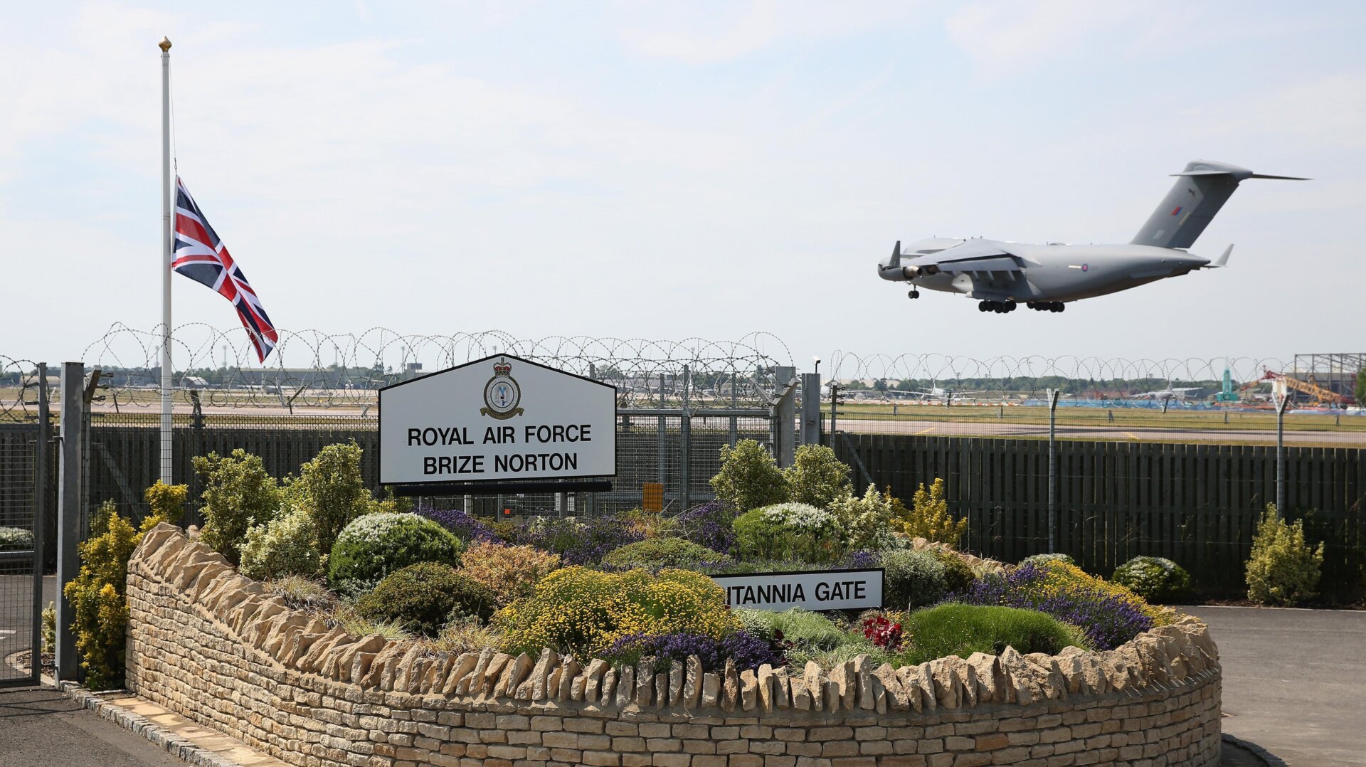 RAF Brize Norton is the largest Royal Air Force base in the United Kingdom.