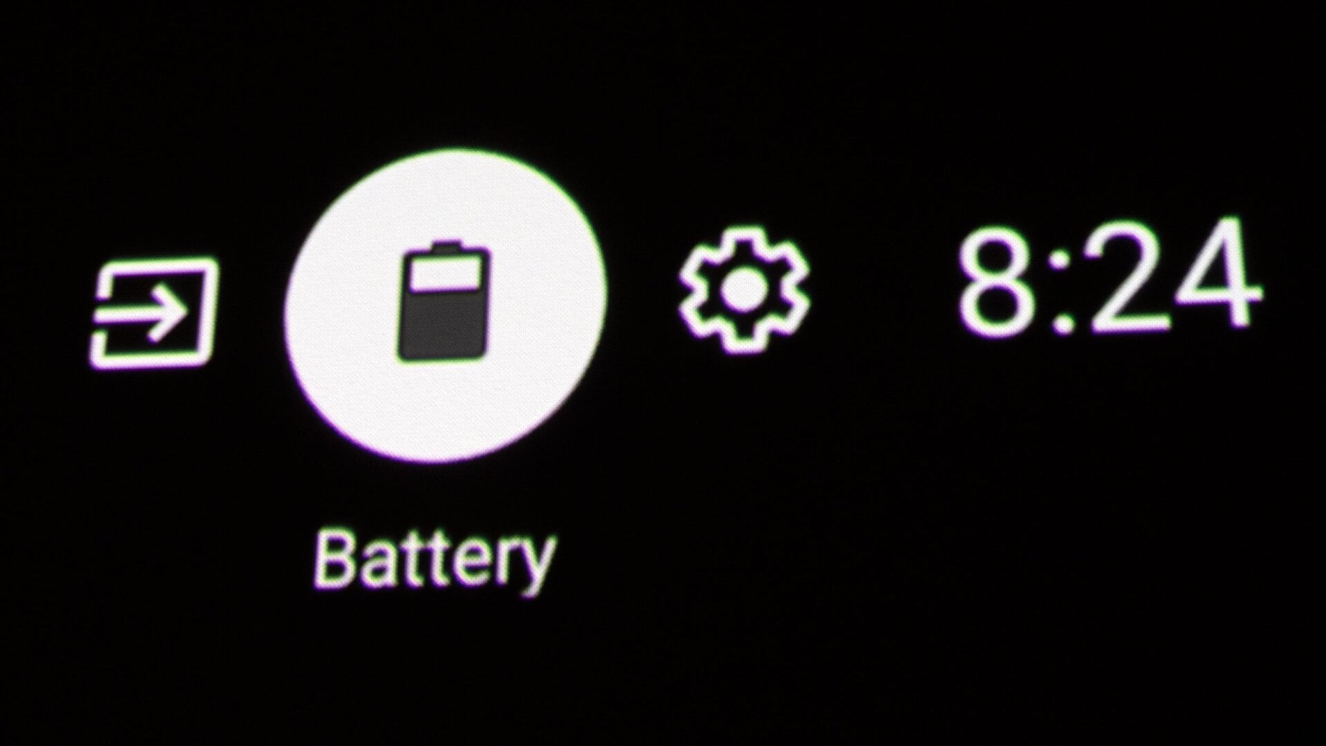 The XGIMI Halo+ relies on Android TV’s vague battery meter.