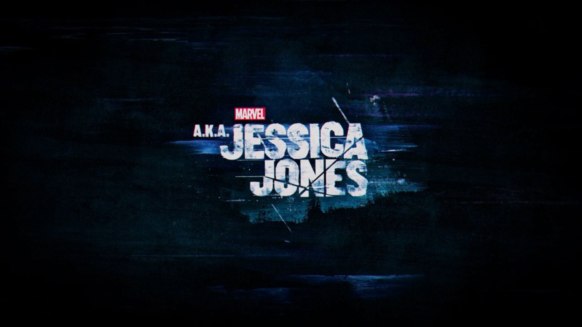 The new updated title card appearing on Jessica Jones’ debut episode, “A.K.A. Ladies Night.”