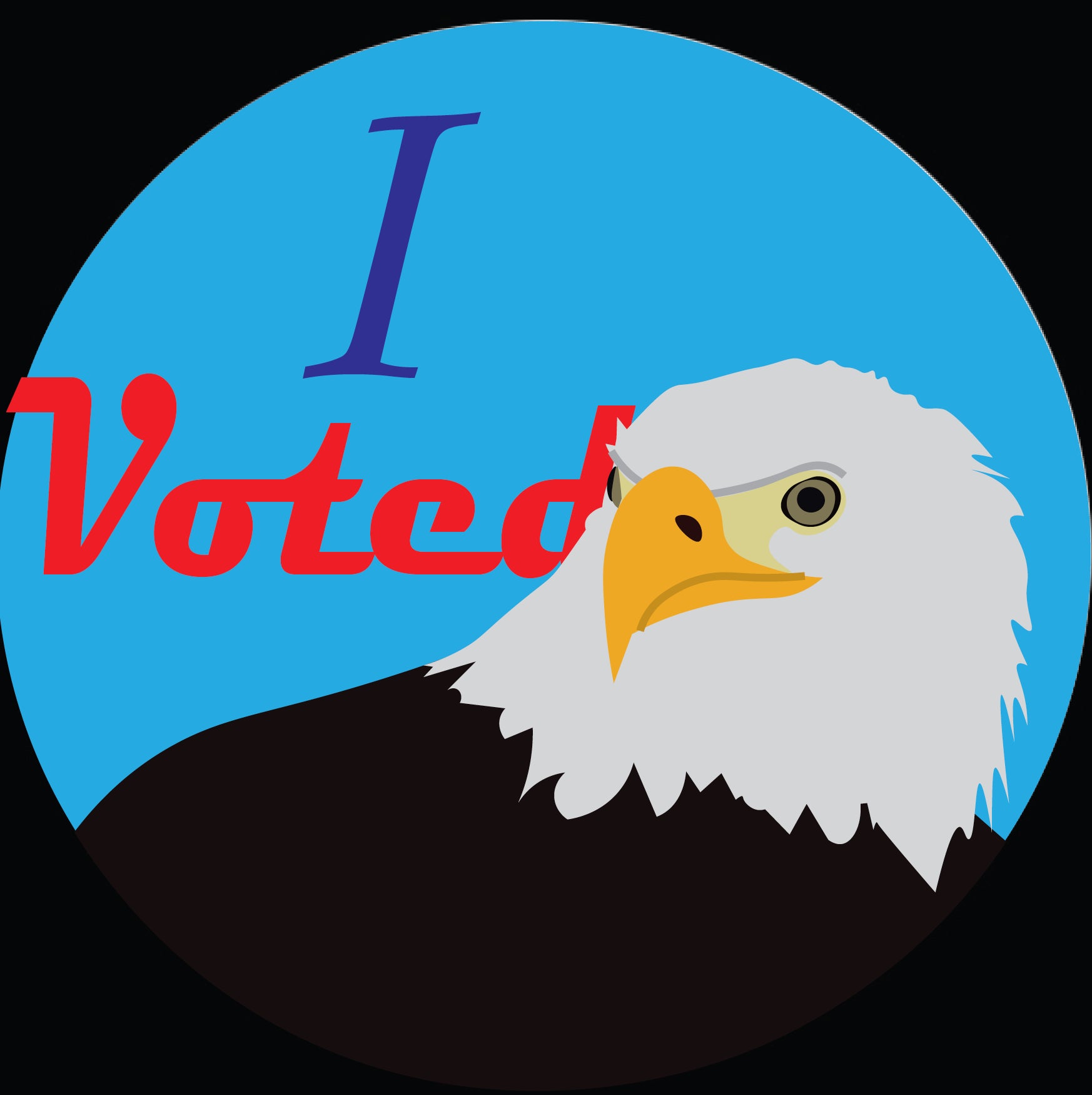 18-year-old Kaden Bredberg’s design for the “I Voted” contest. Bredberg is one of the finalists.