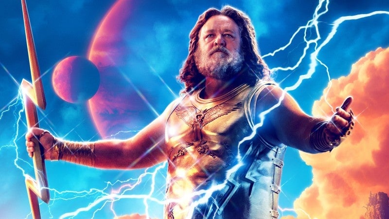 Russell Crowe as Zeus.