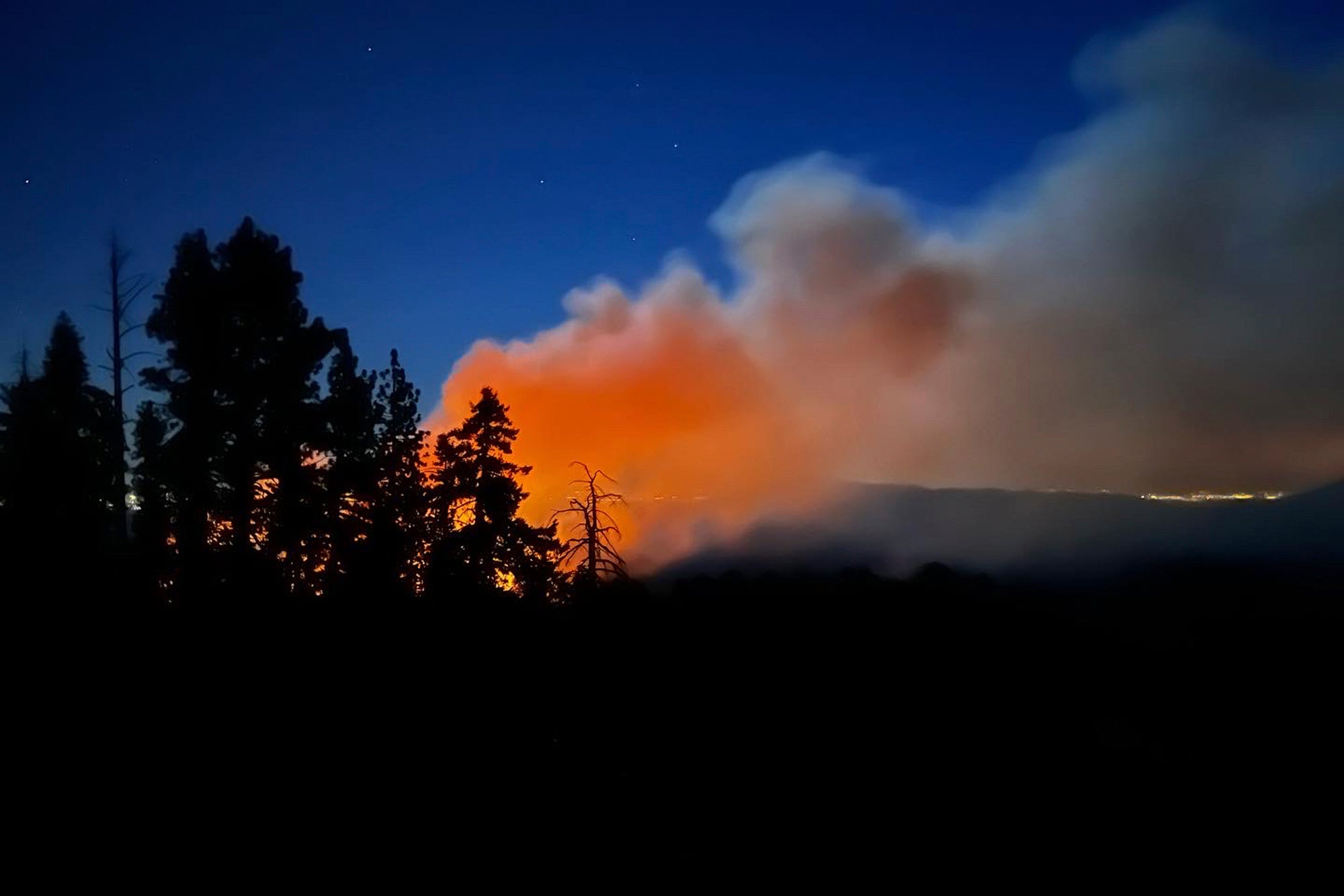 Part of Yosemite National Park has been closed as a wildfire quintupled, endangering California’s famous giant sequoia trees. Photo Thursday, July 7.