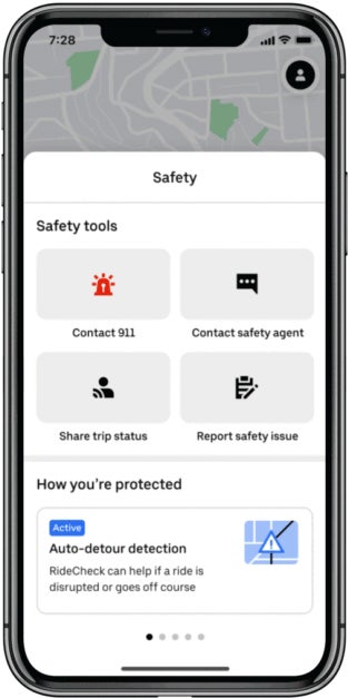 Uber’s updated Safety Toolkit.
