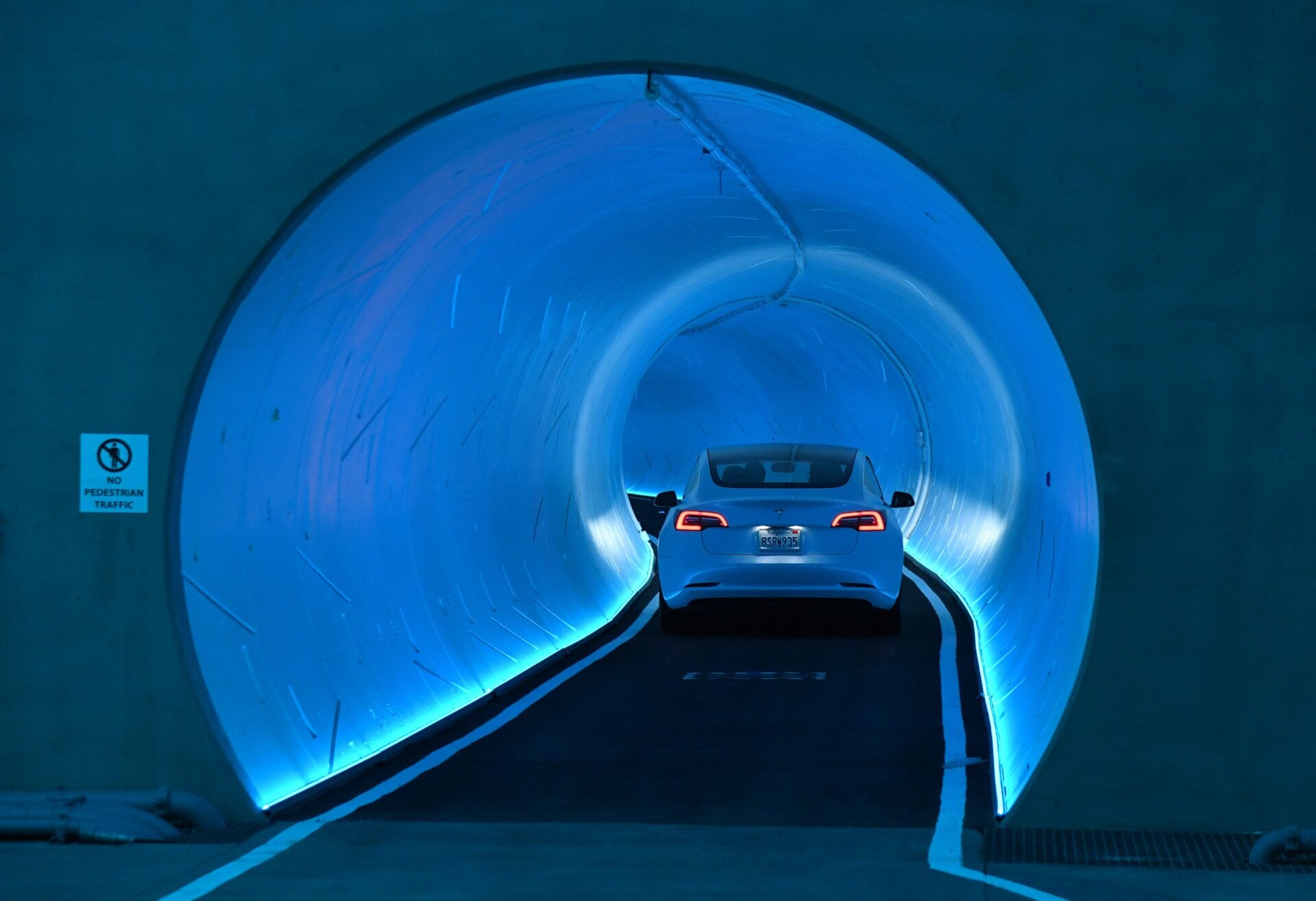 One of the Boring Company’s tunnels in Las Vegas.