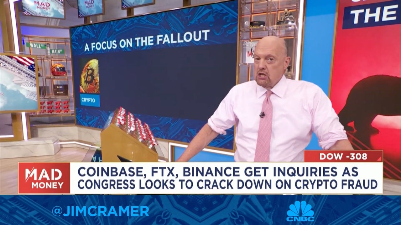 The look Jim Cramer gave to camera on Tuesday just after delivering a line he clearly thought was profound.