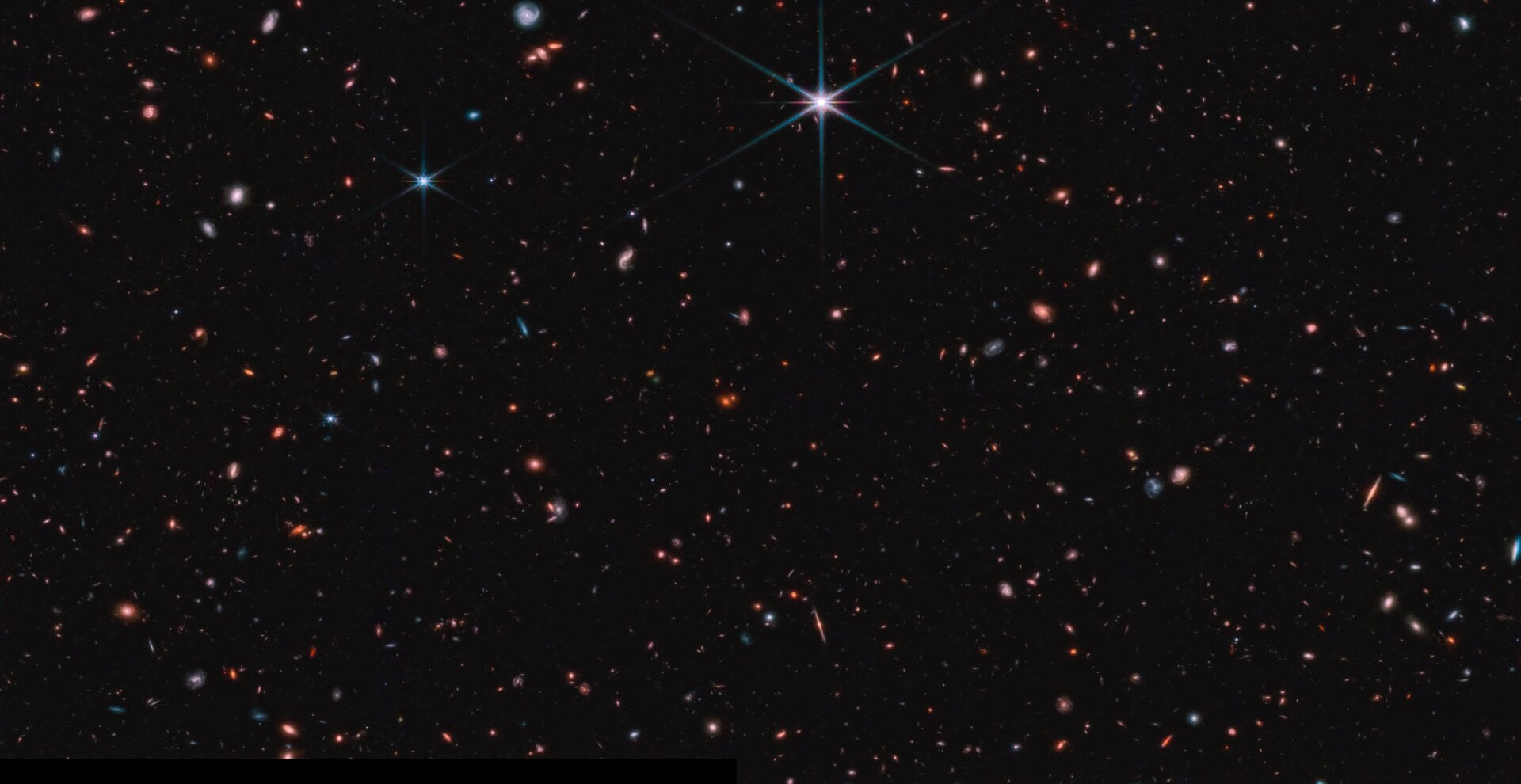 One of four images recently taken by NIRCam of the EGS field.