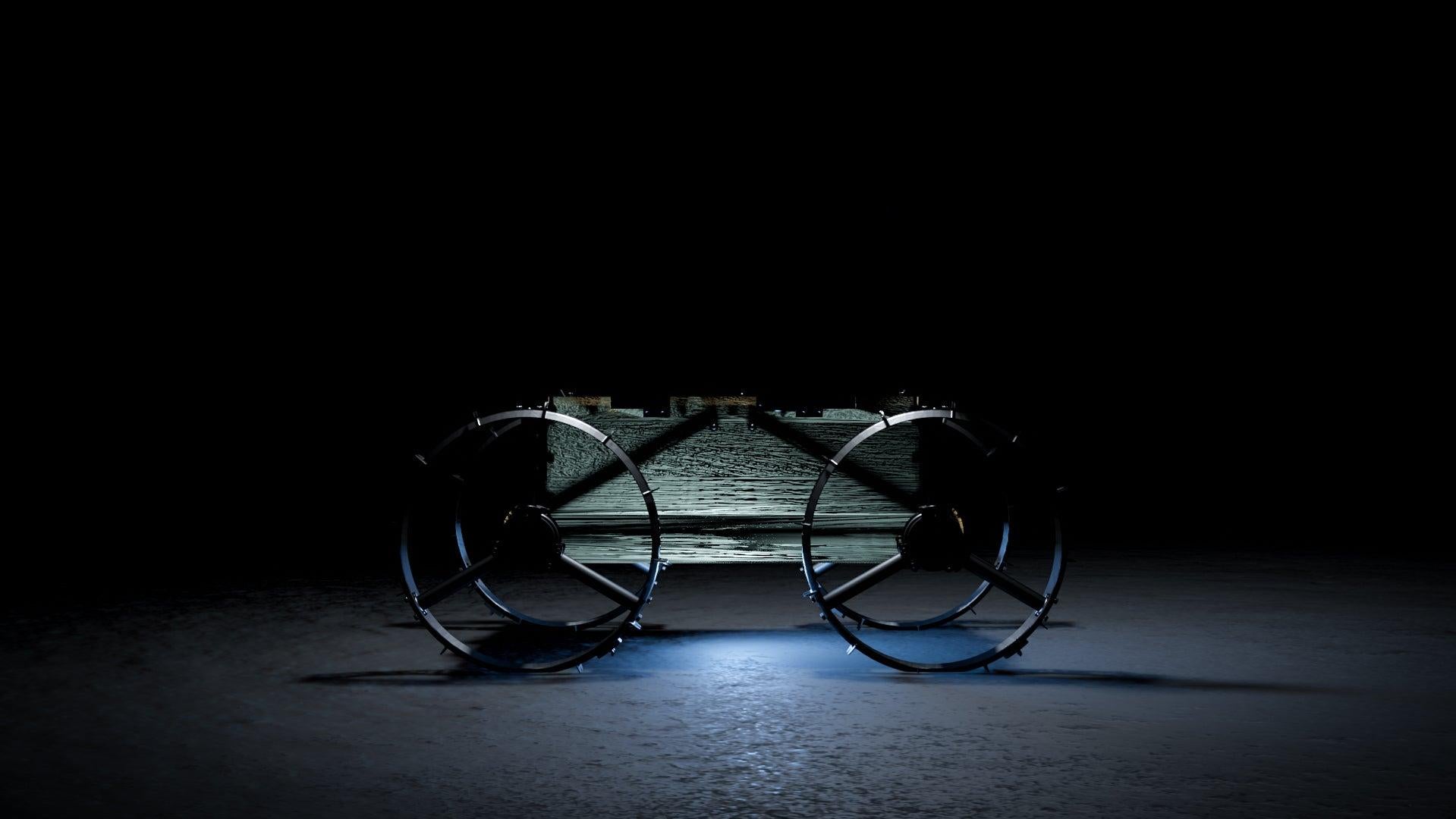 An illustration of the CubeRover model.