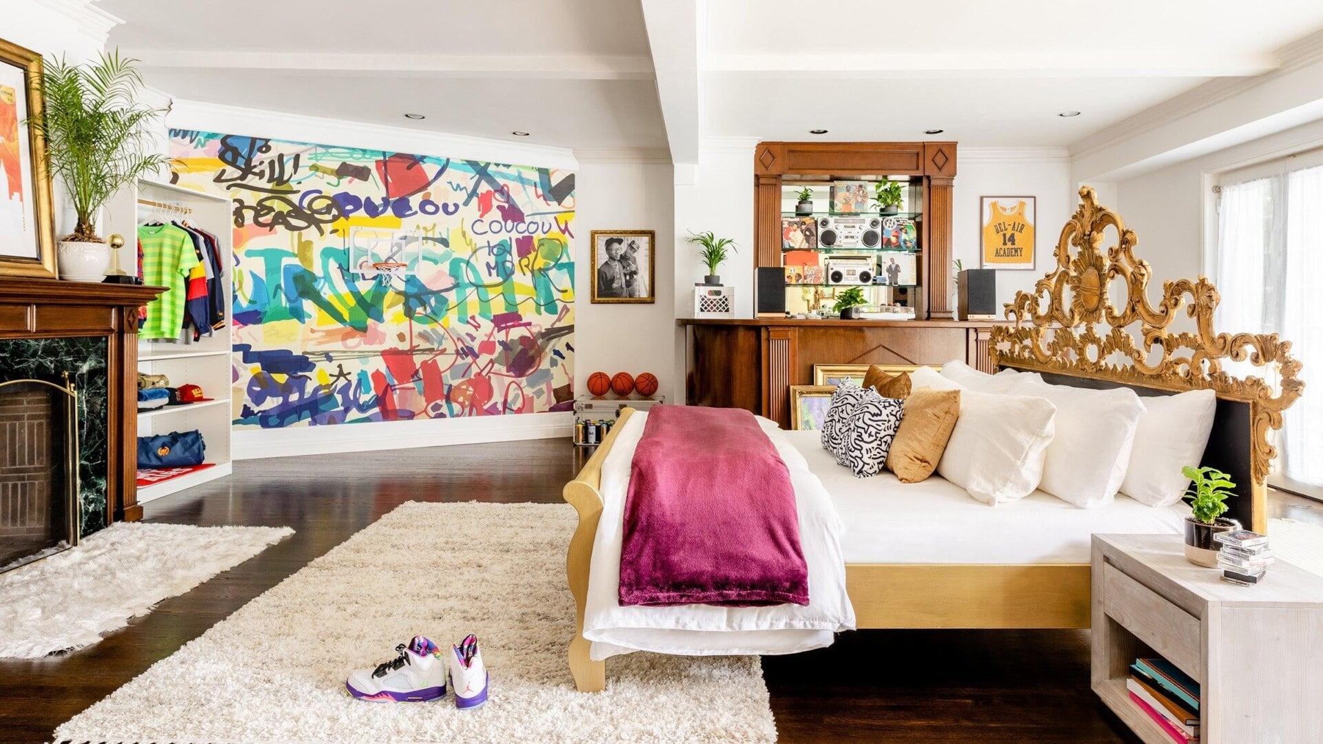 That is one massive headboard.