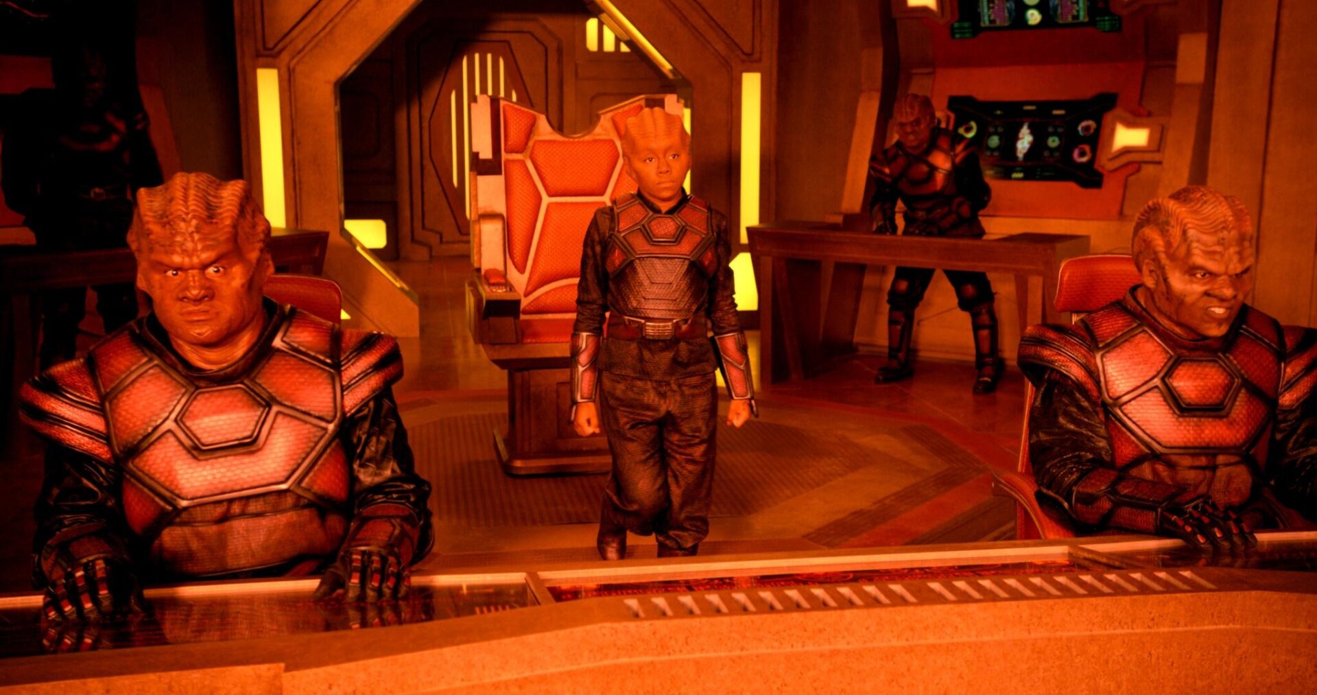 Topa (Imani Pullum) runs a battle simulation.