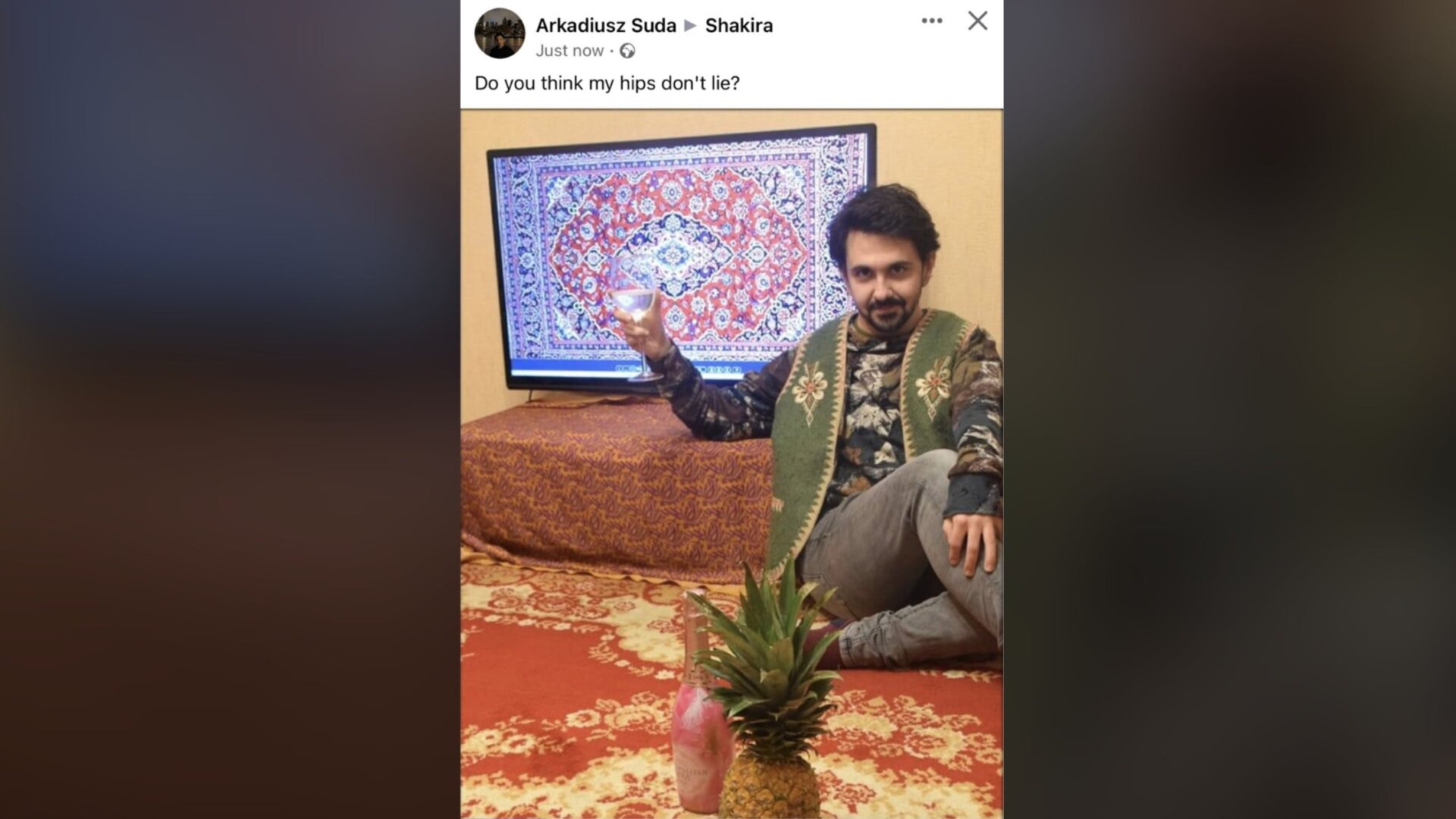 But what is the pineapple doing there?