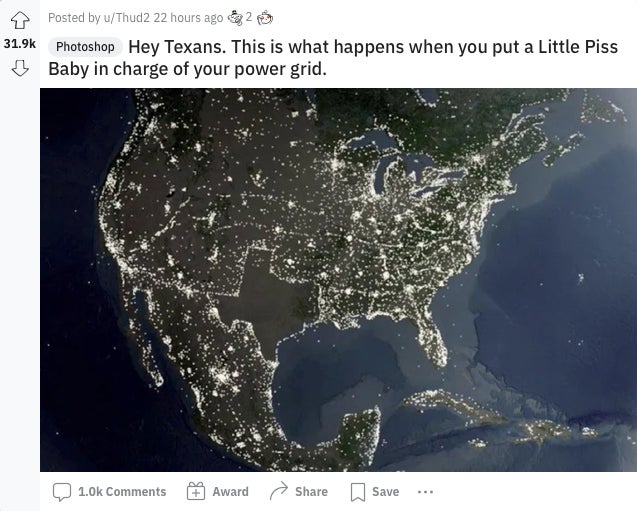 Gov. Abbott does have a bad track record with the grid.