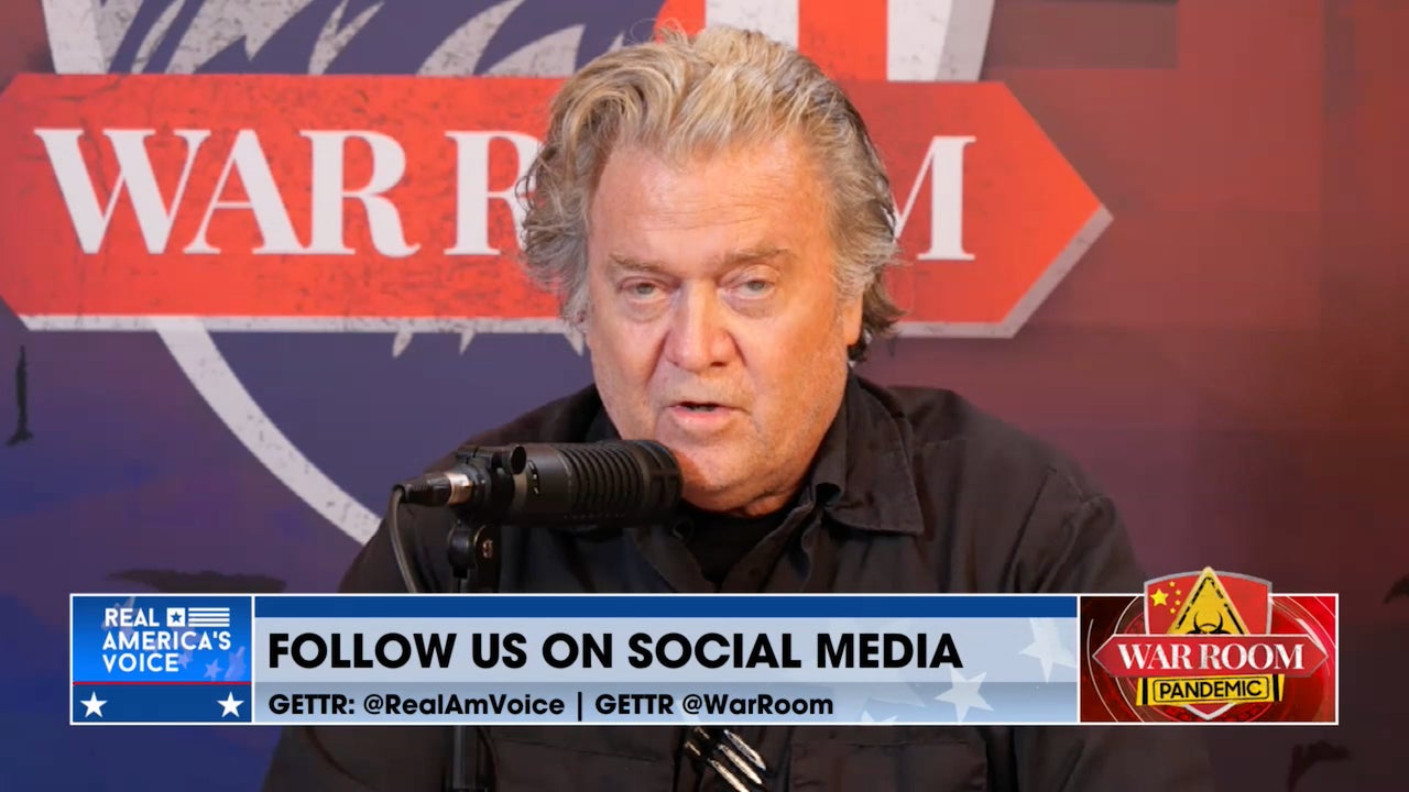 Steve Bannon, midwife of modern American fascism, speaks on his podcast WarRoom: Pandemic on September 6, 2022.