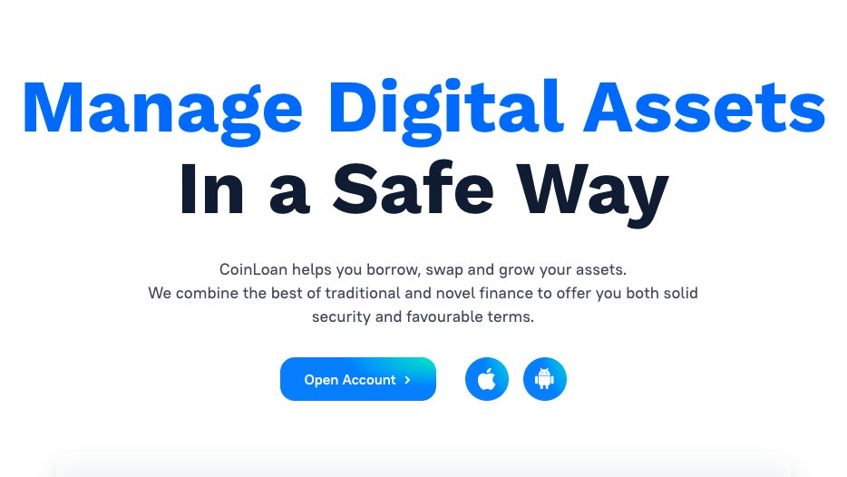 Screenshot: CoinLoan
