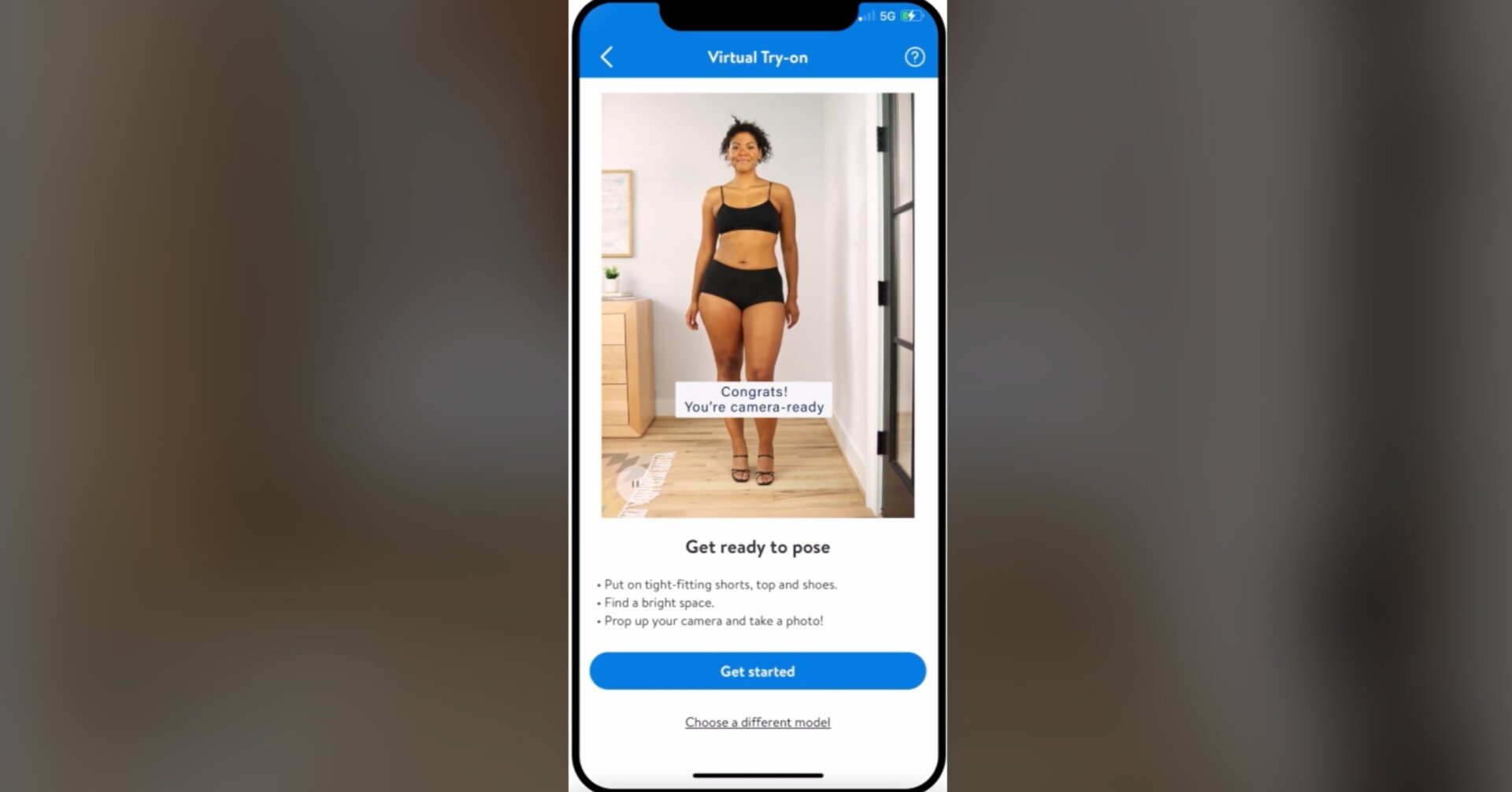 Love that Walmart used models with different body types in its app demo video.