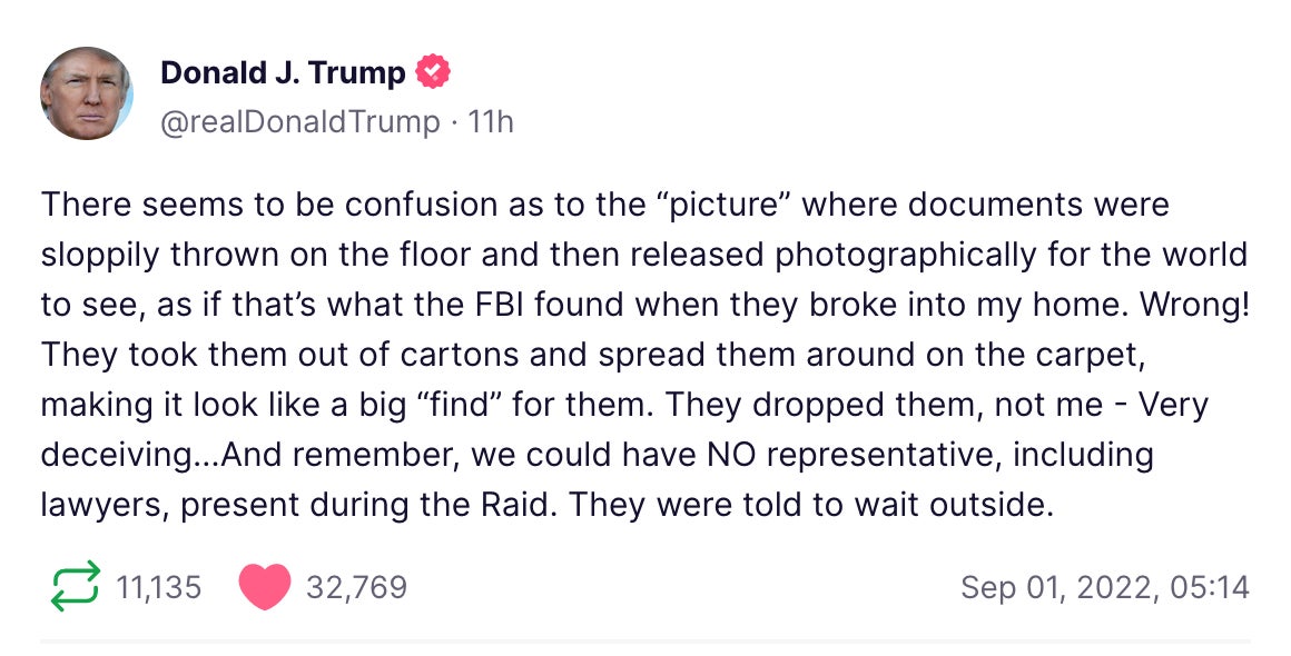 Screenshot: Truth Social