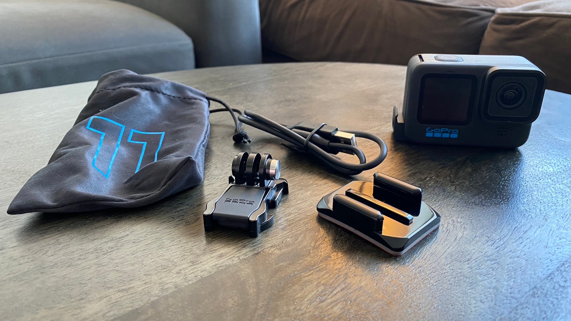 The Hero 11 with its included gear