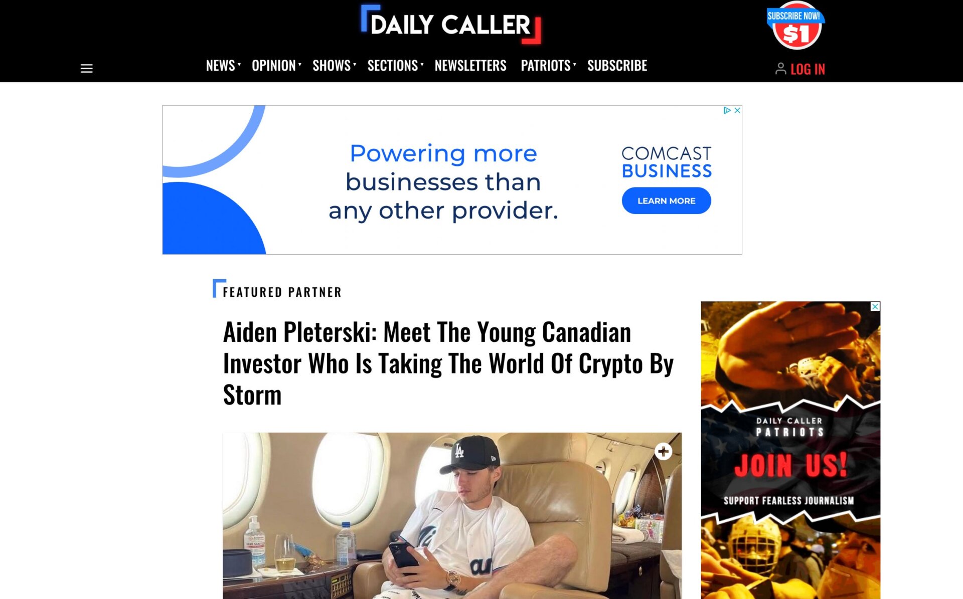 Screenshot: Daily Caller