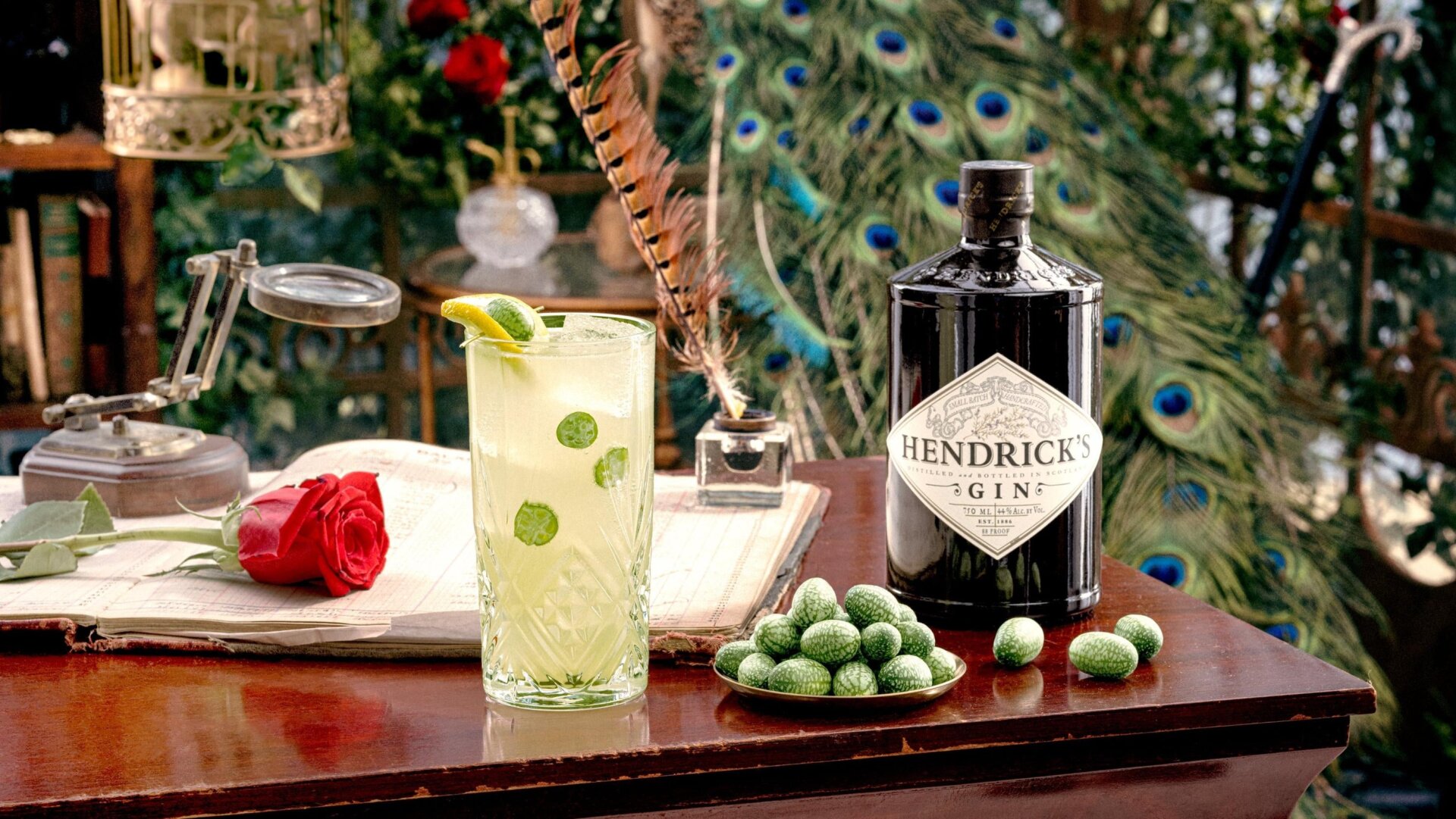 The “Cutecumber Lemonade” cocktail made with the cucamelon cucumber.