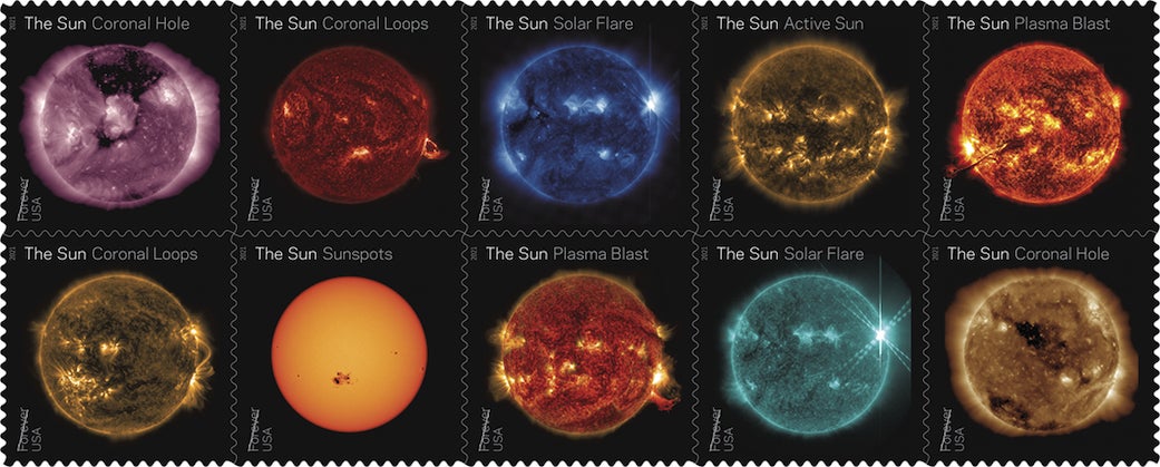 Illustration: NASA/SDO/USPS