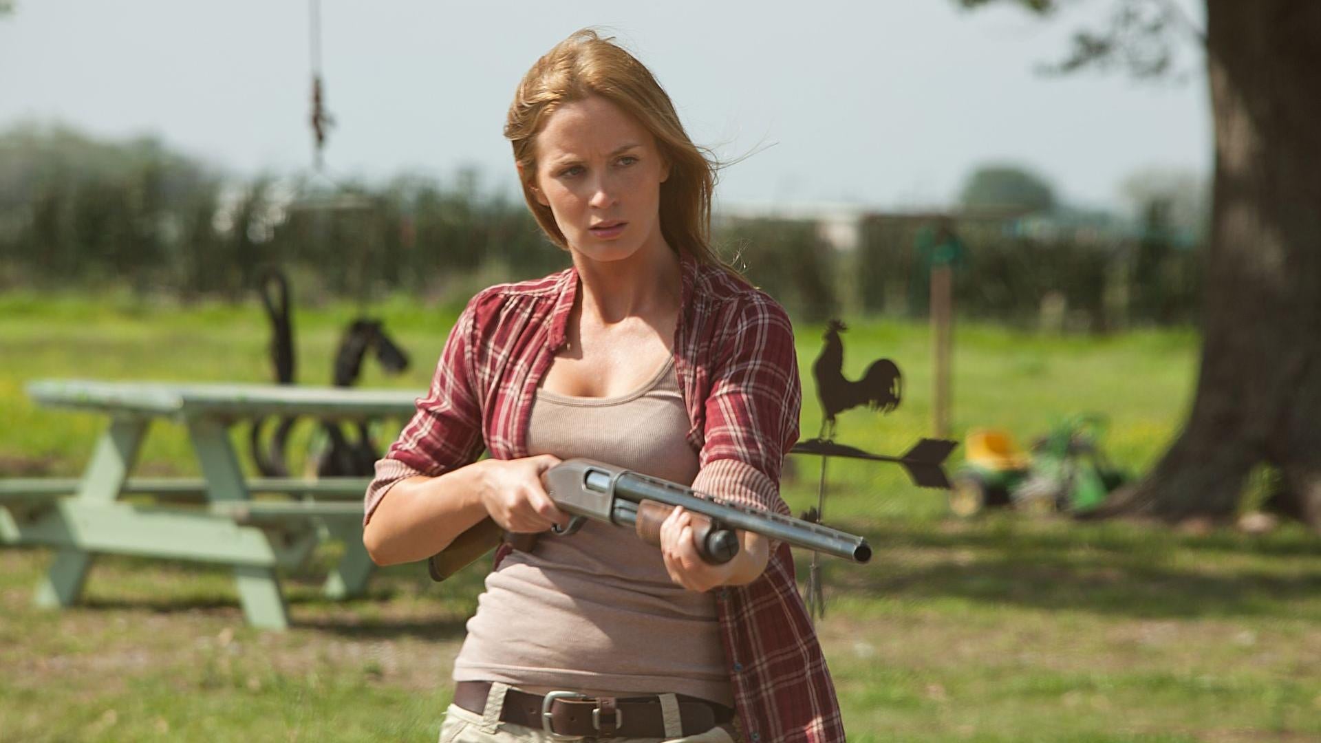 Blunt with her shotgun.