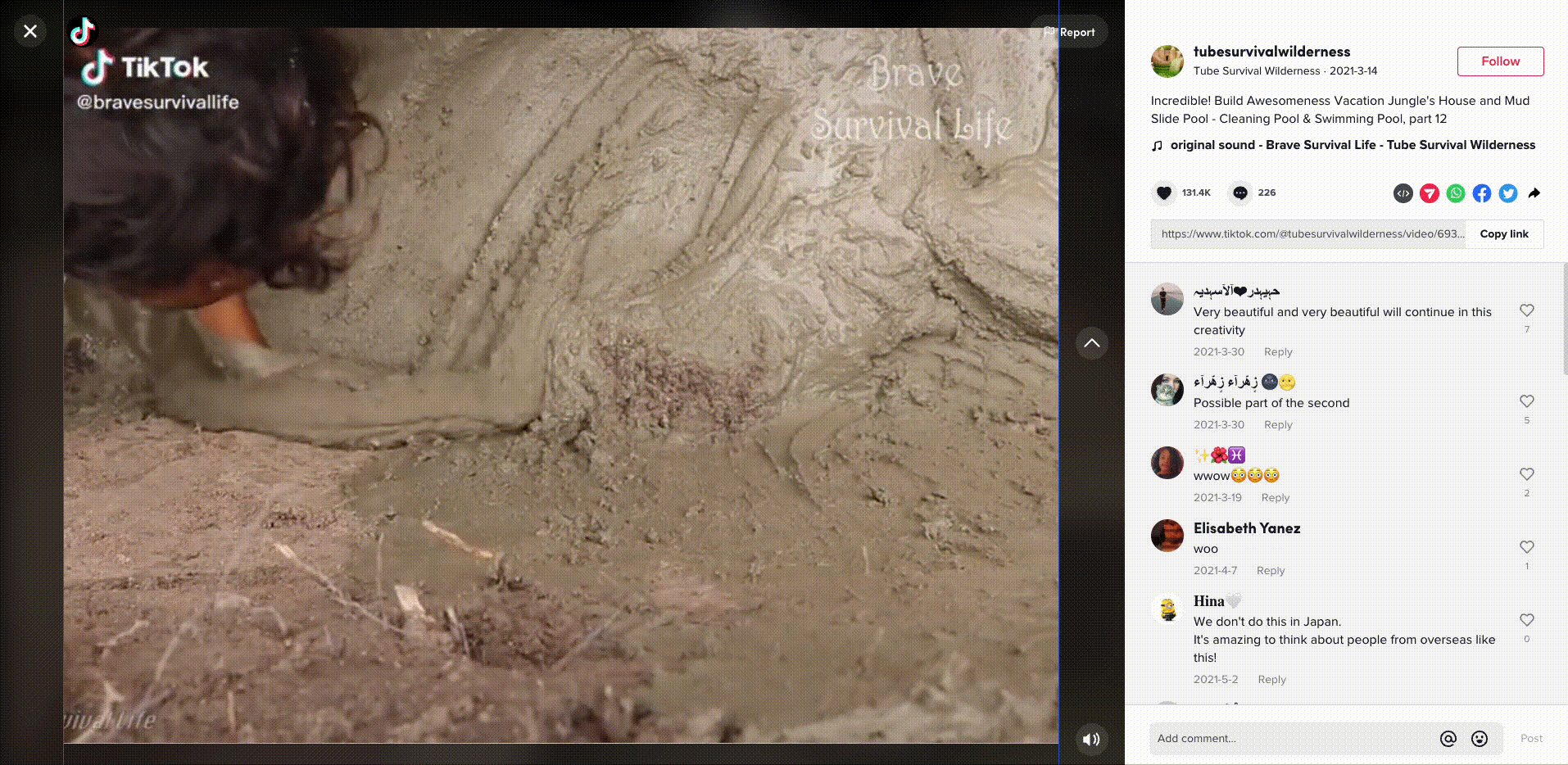 On both Youtube and TikTok, there are lots of videos of people undertaking big construction projects with no apparent long-term practical use: Clearing and excavating land for the sake of content.