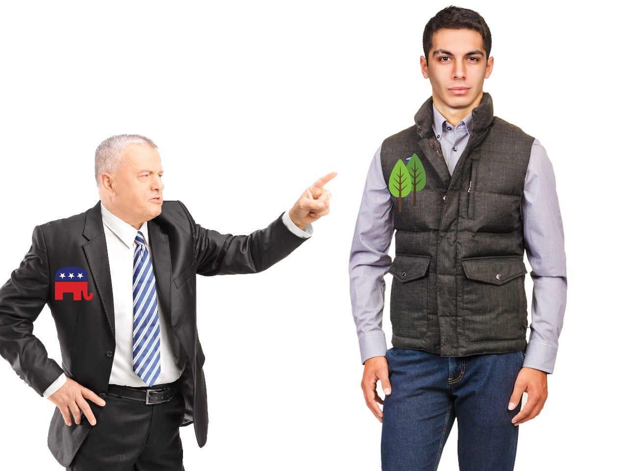 why is the politician so short? idk i am not very good at photoshop