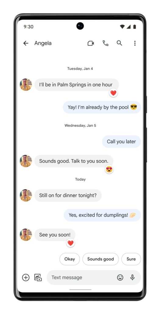 Google's Latest Android Messaging Update Has Some iMessage Vibes