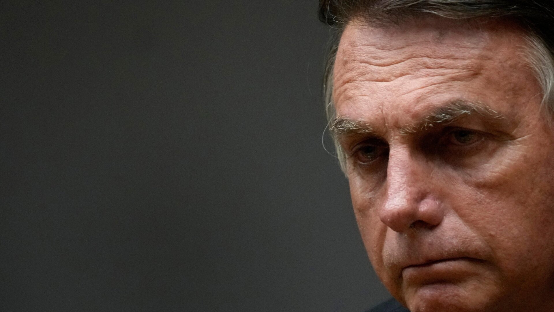 Brazil’s President Jair Bolsonaro attends a speech at the Ministry of Economy, in Brasilia, Brazil, Friday, Oct. 22, 2021.