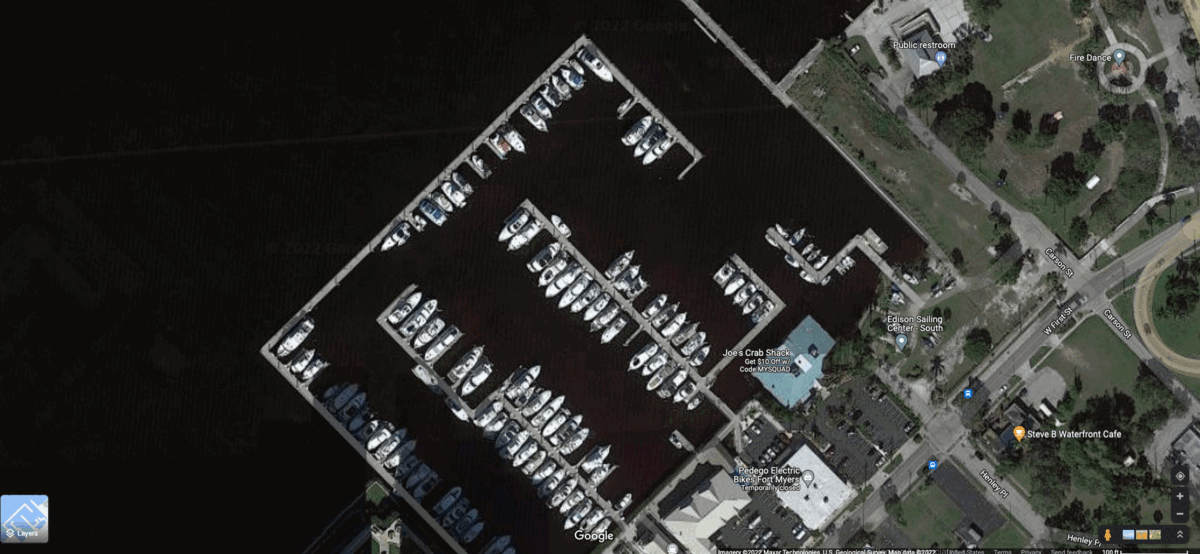The hurricane left Legacy Harbor Marina in Fort Myers in complete dissaray.