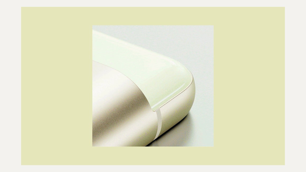 A still from Google’s animated GIF featuring the devices shows a lime-green corner of the Pixel. 