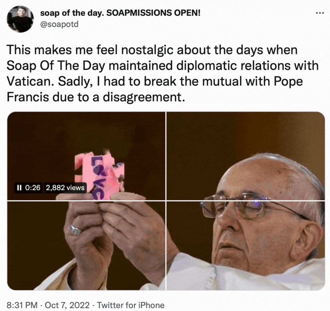 Screenshot: Jody Serrano / Gizmodo / @soapotd