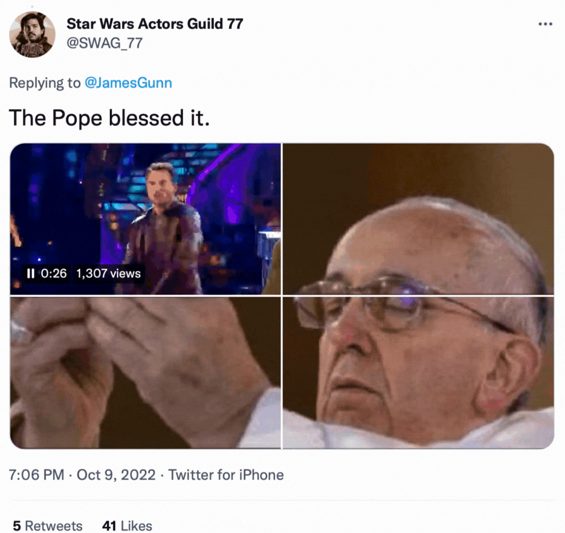 Screenshot: Jody Serrano / Gizmodo / @SWAG_77