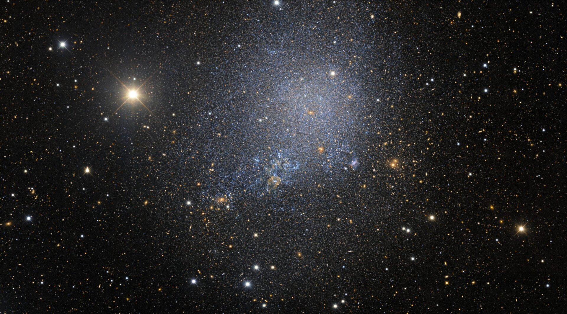 The speckled irregular dwarf galaxy, as seen by the Dark Energy Camera.