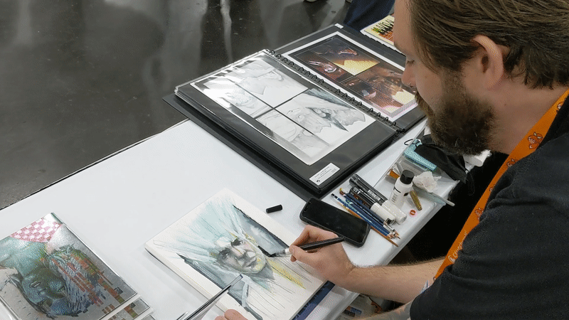 John Pearson waxes about his mixed medium style that helped win him an Eisner Award in 2021.